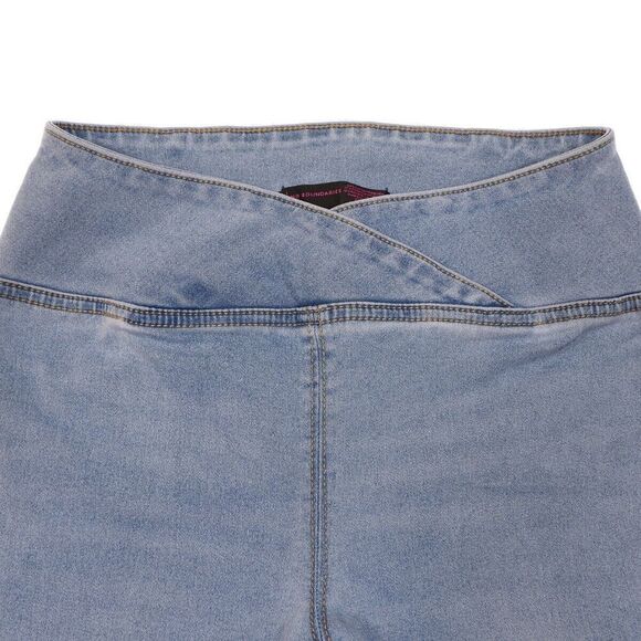 Nobo Jeans Juniors Size 3-5 Blue Pull On Bootcut High Waist Measures 26 x 29.5 - Picture 2 of 8